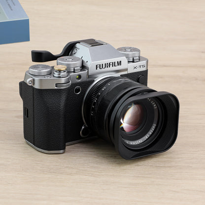 Haoge LH-X53 Quadratische Gegenlichtblende aus Metall für Fujifilm Fuji Fujinon XF 35mm F1.4 R / XF35mmF1.4 R Objektiv 