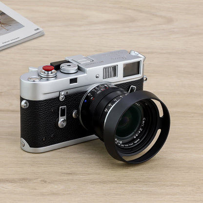 Haoge LH-ZV09 Round Metal Lens Hood for Carl Zeiss C Biogon T* 2.8/28 28mm f2.8 ZM, C Sonnar T* 1.5/50 50mm f1.5 ZM Lens