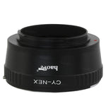 Load image into Gallery viewer, Haoge Lens Mount Adapter for Contax Yashica C/Y CY Mount Lens to Sony E-mount NEX Camera such as NEX-3, NEX-5, NEX-5N, NEX-7, NEX-7N, NEX-C3, NEX-F3, a6300, a6000, a5000, a3500, a3000, NEX-VG10, VG20
