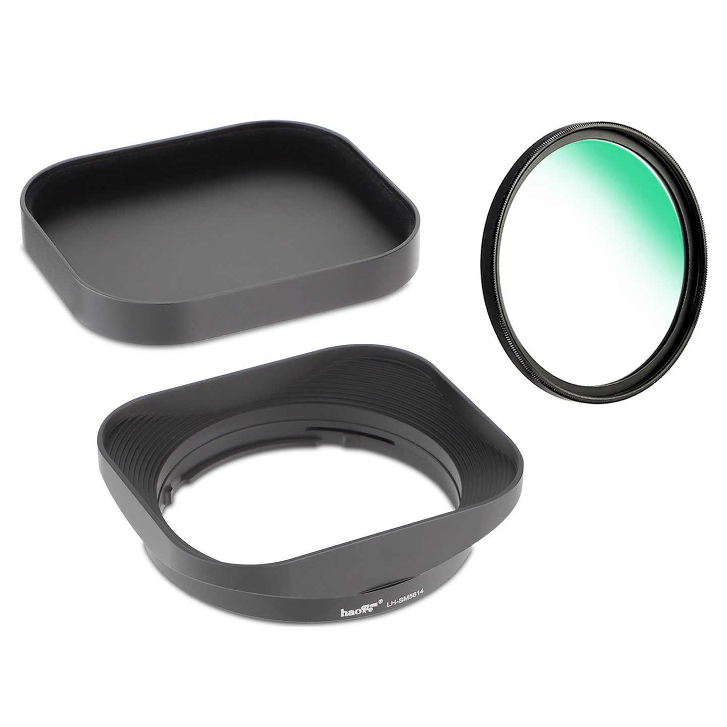 Haoge Bayonet Square Metal Lens Hood for Sigma 56mm F1.4 DC DN Lens, for Sigma 18-50mm F2.8 DC DN Lens LH-SM5614