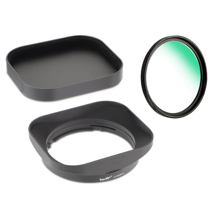 Haoge Bayonet Square Metal Lens Hood for Sigma 56mm F1.4 DC DN Lens, for Sigma 18-50mm F2.8 DC DN Lens LH-SM5614