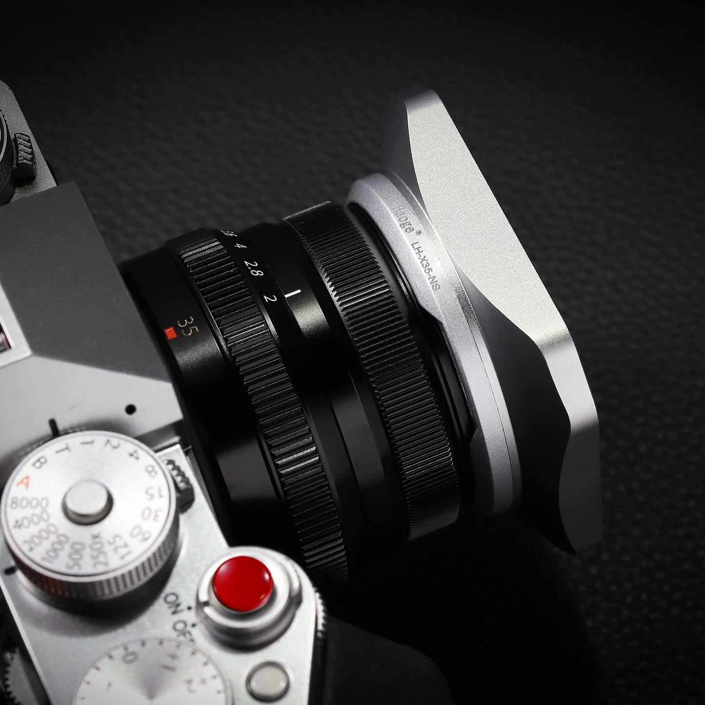 Haoge NEW Metal Bayonet Lens Hood for Fujifilm XF 35mm F2 R WR/ Fuji XF 23mm F2 R WR,XC 35mm F2, Fuji 35mm F2 Lens Hood, Fuji 23mm F2 Lens Hood, 35mm F2 Hood, 23mm F2 Hood, Replaces Fujifilm LH-XF35-2 Hood