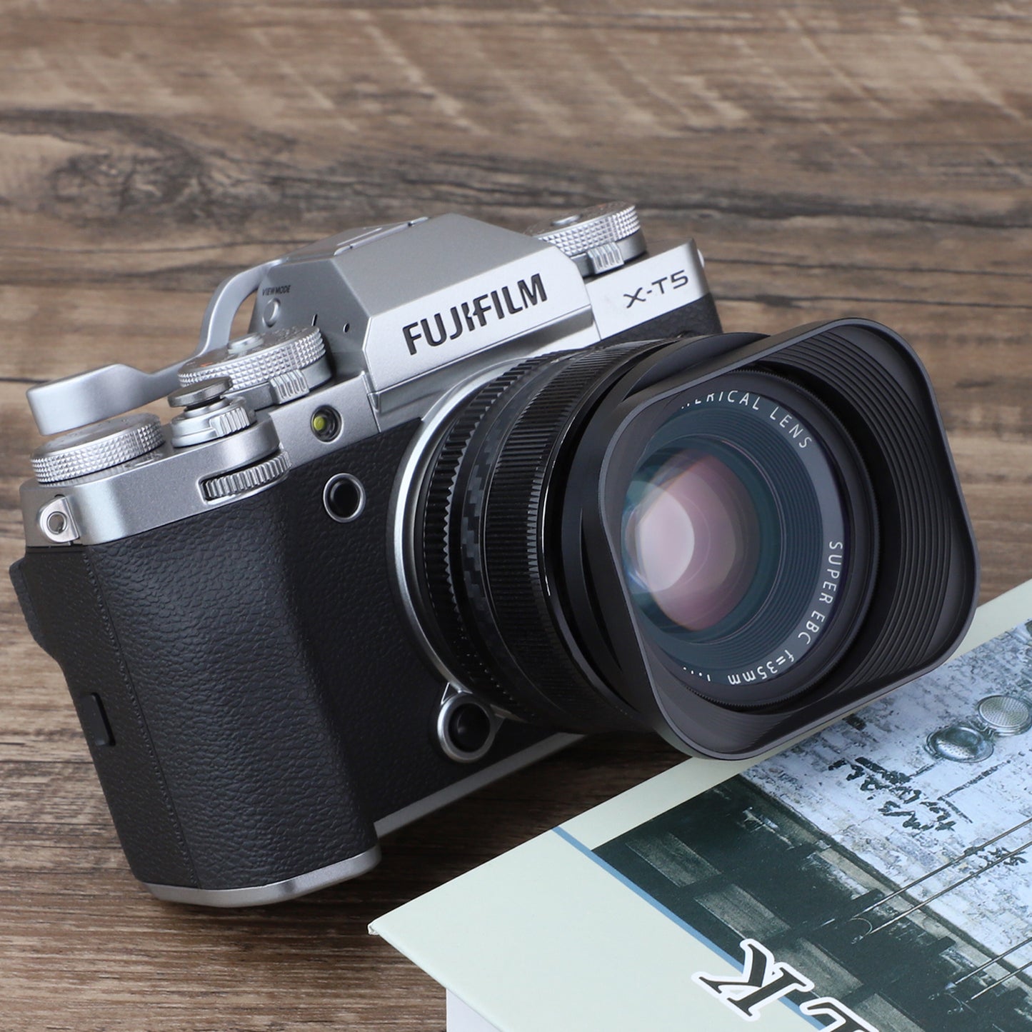 Haoge LH-X53 Quadratische Gegenlichtblende aus Metall für Fujifilm Fuji Fujinon XF 35mm F1.4 R / XF35mmF1.4 R Objektiv 