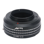 Load image into Gallery viewer, Haoge Manual Lens Mount Adapter for Contax / Yashica C/Y CY mount Lens to Olympus and Panasonic Micro Four Thirds MFT M4/3 M43 Mount Camera
