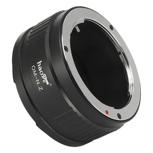 Haoge Manual Lens Mount Adapter for Olympus OM Lens to Nikon Z Mount Camera Such as Z6 Z7