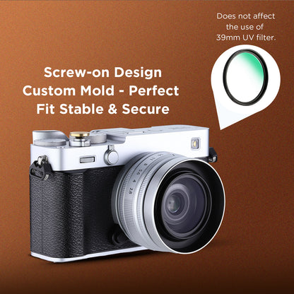 Haoge 39mm Metal Round Lens Hood for Voigtländer Color-Skopar 28mm f/2.8 Aspherical Typ I/II VM Lens