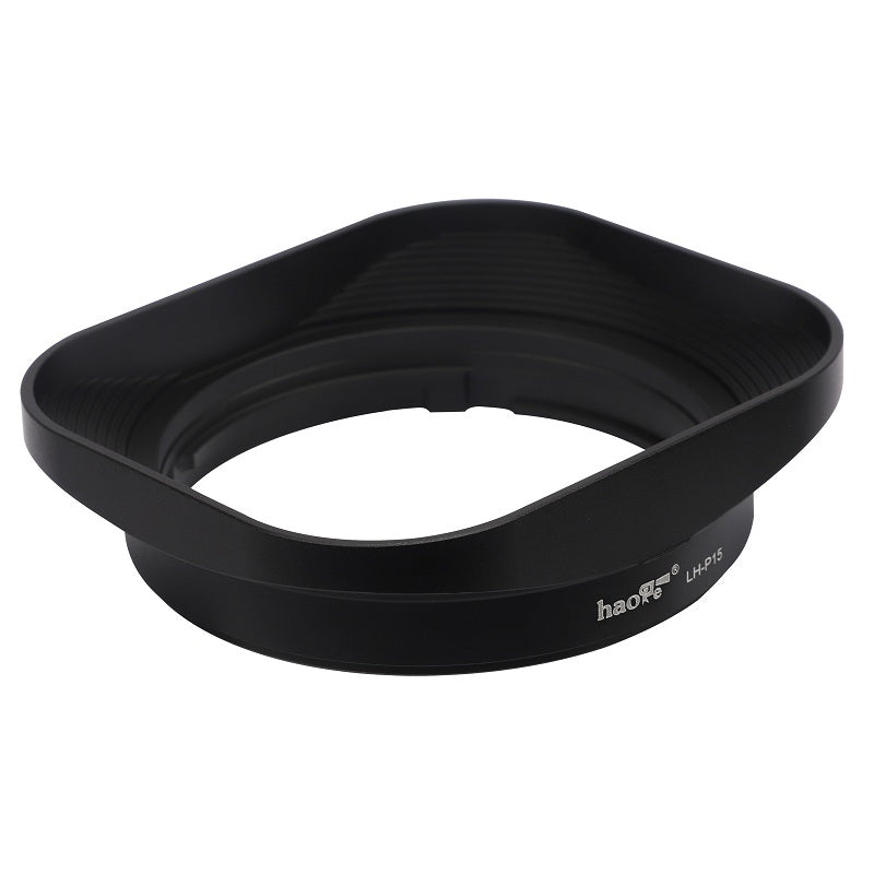 Haoge LH-P15 Quadratische Metall-Gegenlichtblende für Panasonic LEICA DG SUMMILUX 15mm f/1.7 ASPH Objektiv 15MM F1.7 