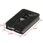 Load image into Gallery viewer, Haoge QR-60II 60mm Metal Universal Quick Release Plate Fits Arca-Swiss Standard for Tripod Ballhead Panoramic Head Ball Head Clamp
