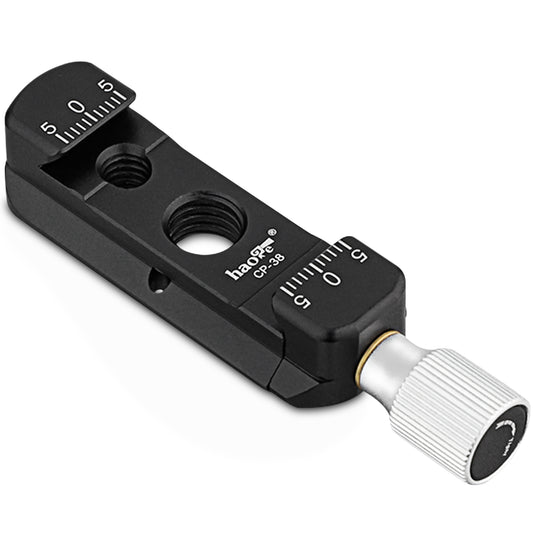 Haoge CP-38 DSLR and Mirrorless  Quick Release Clamp and Plate for Arca-Type Standard with 1/4” Thread 3/8” Locating Hole NATO Rail (ARRI-Style Mount)