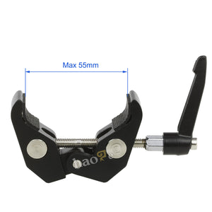 Haoge 11 inch Articulating Friction Magic Arm with Small Clamp Crab Pliers Clip for HDMI LCD Monitor LED Light DSLR Camera Video Tripod