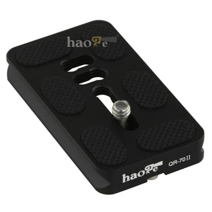 Haoge QR-70II 70mm Metal Universal Quick Release Plate Fits Arca-Swiss Standard for Tripod Ballhead Panoramic Head Ball Head Clamp