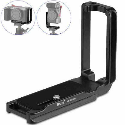 Haoge Camela L Bracket for Sony A7CII A7CR Camera,1 Piece Integrated Metal Arca Style Compatiable Quick Release Plate