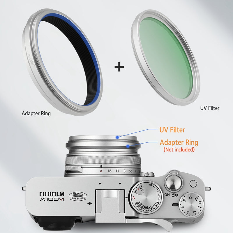 Haoge 49mm MC UV Lens Protection Filter for fuji X100VI x100f