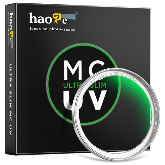 Haoge Silver 39/43/46/49mm MC UV Lens Protection Filter for Fujifilm Leica Canon Nikon Sony Minolta Pentax Olympus Panasonic Zeiss Digital Voigtländer Camera DSLR Lens