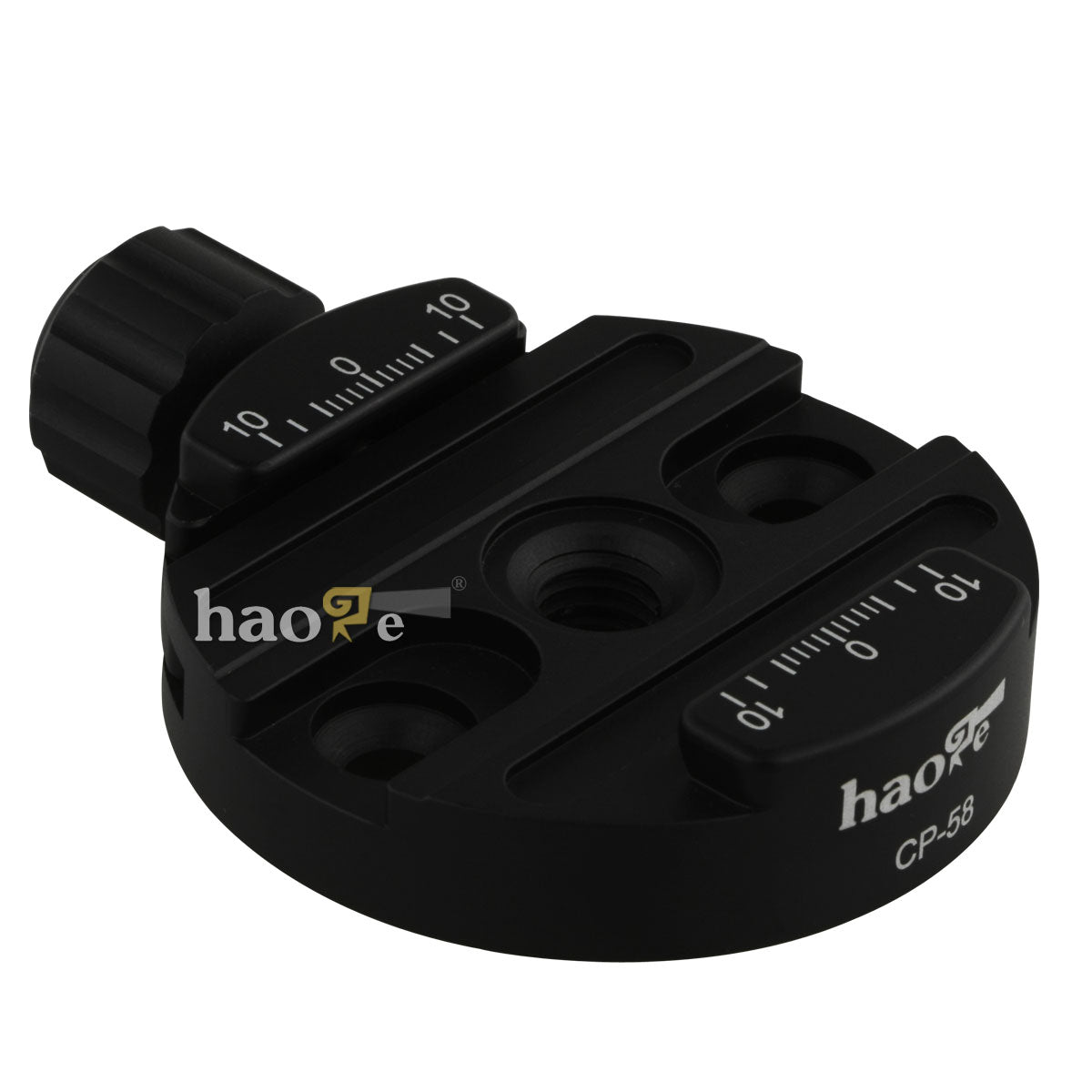 Haoge 58mm Screw Knob Clamp Adapter Mount for Quick Release QR Plate Camera Tripod Ballhead Monopod Ball Head Fit Arca Swiss