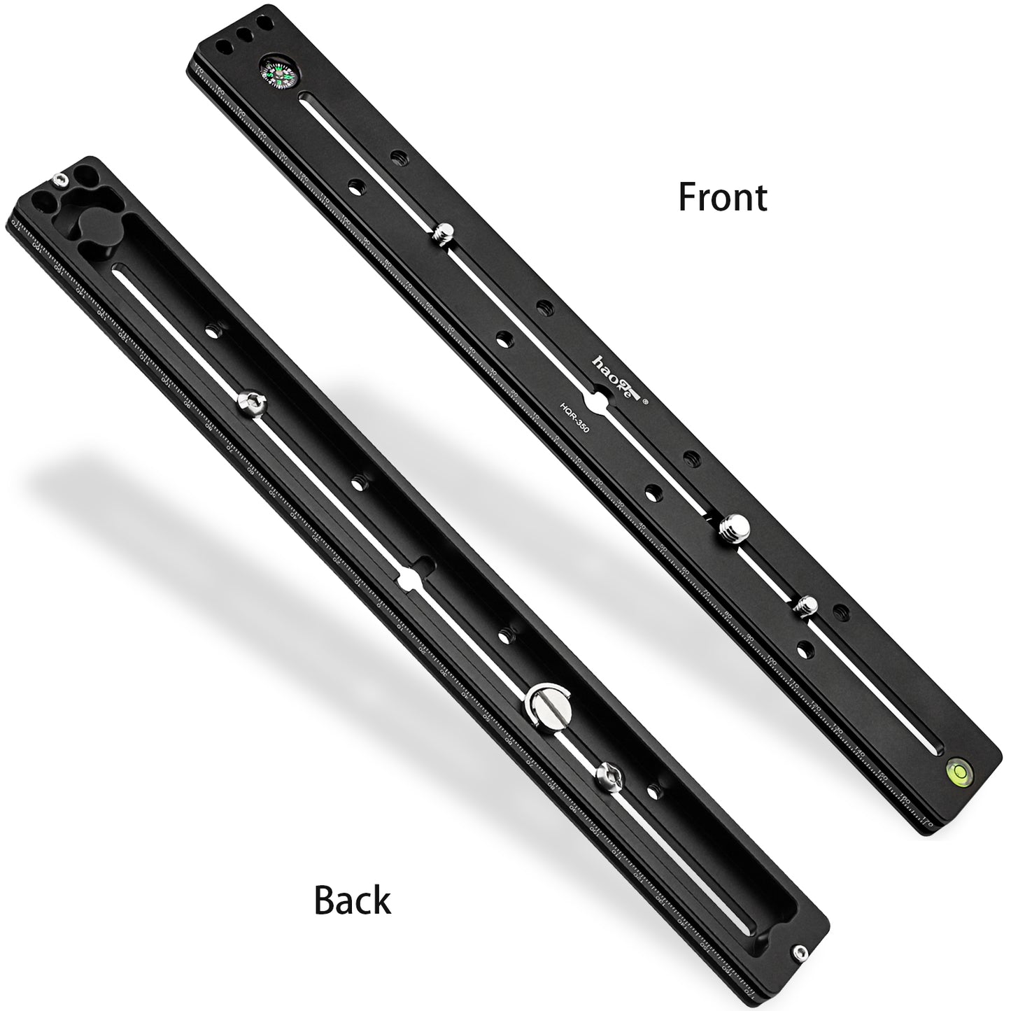 Haoge HQR-350 350mm Multi-purpose Dual Dovetail Long Quick Release Extender Rail Sliding Plate for Camera Tripod Ballhead Clamp fit Benro Arca Swiss Sunwayfoto