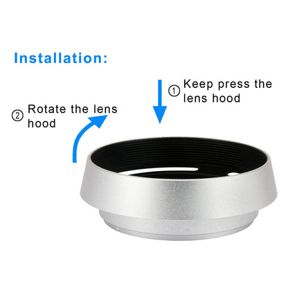 Haoge LH-ZV05W Round Metal Lens Hood for Carl Zeiss Biogon T* 2/35 35mm f2 ZM, C Biogon T* 2.8/35 35mm f2.8 ZM, Planar T* 2/50 50mm f2 ZM; Voigtlander NOKTON CLASSIC 35mm f1.4 I＆II VM, 40mm f1.4 VM Lens 50mm f/1.5 Aspherical II VM Lens