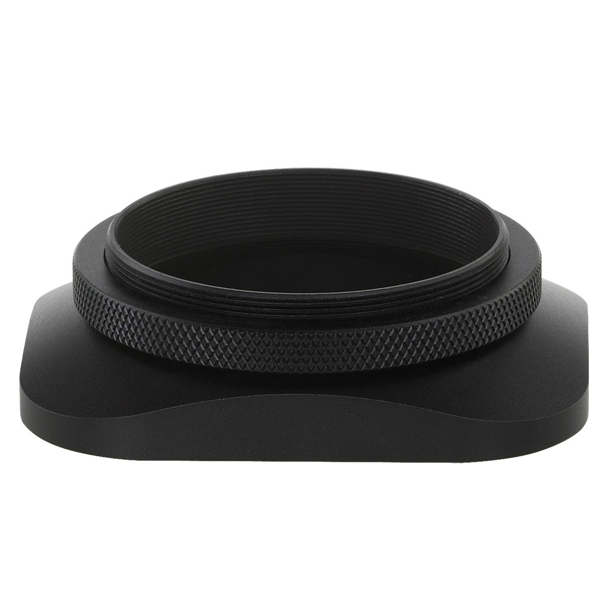 Haoge 49mm Square Metal Screw-in Lens Hood with Cap for Voigtlander MACRO APO-ULTRON 35mm F2 Lens For Fujifilm X mount lens