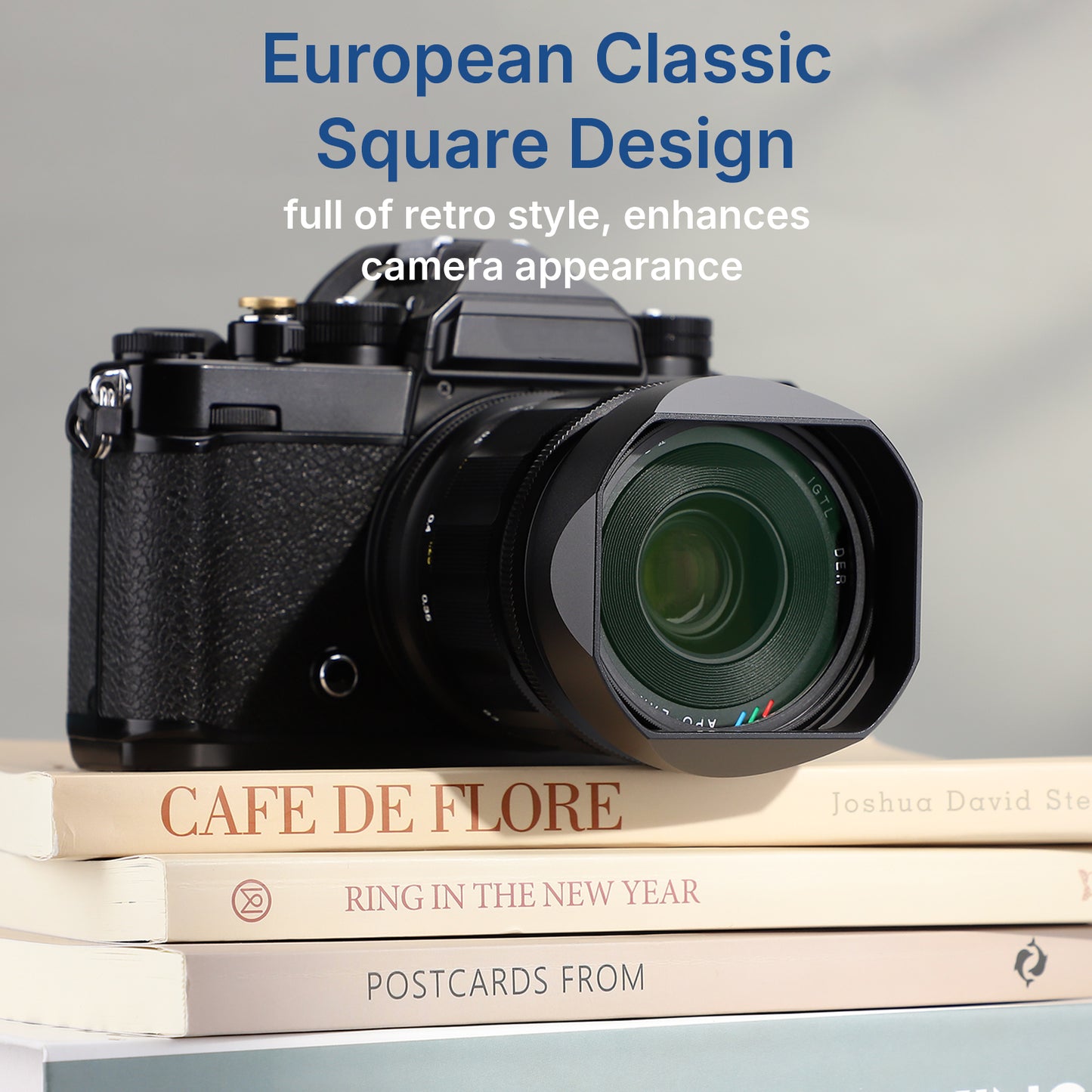 Haoge Square Metal Lens Hood for Voigtlander APO-LANTHAR 35mm F2 II ASPH,APO-LANTHAR 50mm F2 II Aspherical,APO-LANTHAR 28mm F2 for Nikon Z-mount Lens LH-35AAZ