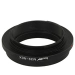 Load image into Gallery viewer, Haoge Lens Mount Adapter for 39mm M39 Mount Lens to Sony E-mount NEX Camera such as NEX-3, NEX-5, NEX-5N, NEX-7, NEX-7N, NEX-C3, NEX-F3, a6300, a6000, a5000, a3500, a3000, NEX-VG10, VG20
