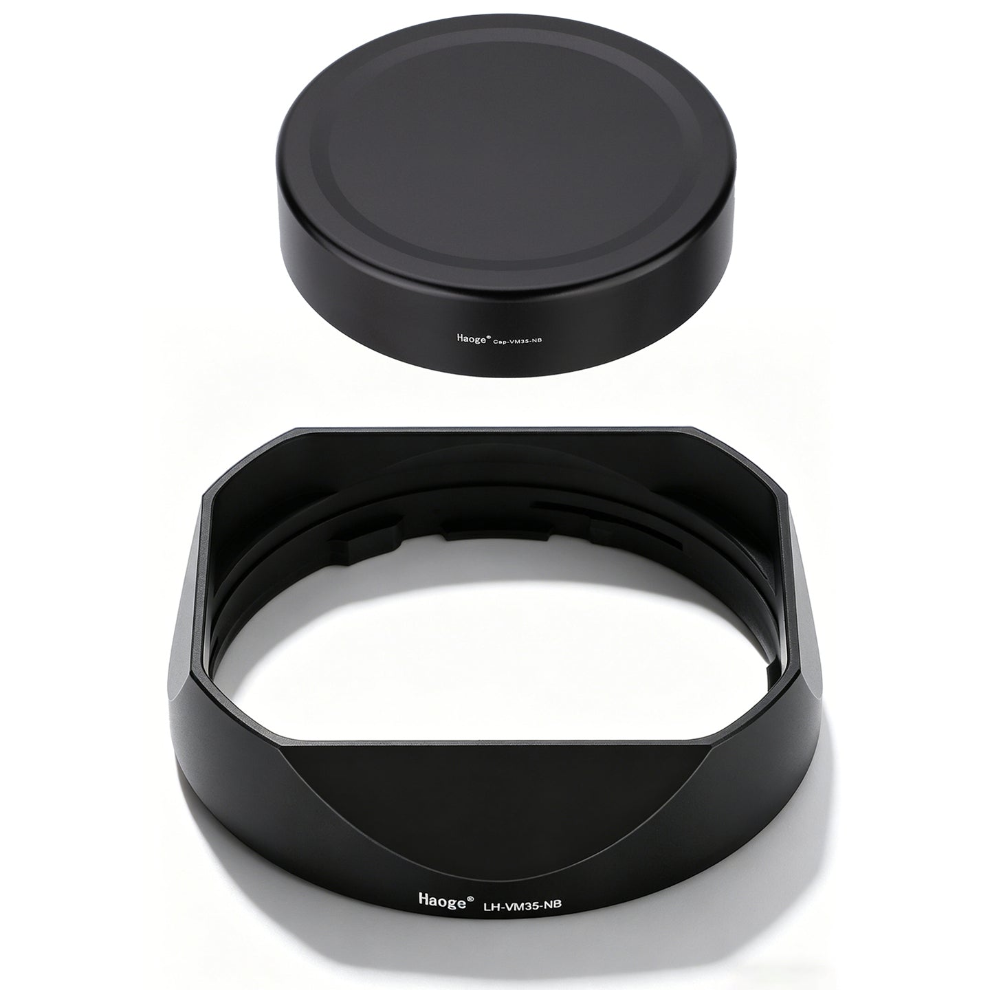 Haoge New version Metal Square Lens Hood Shade for Voigtlander Nokton Aspherical ASPH 40mm f/1.2 VM , 35mm f1.2 II/III VM , 50mm f1.2 VM Leica M Lens replaces LH-8 Black LH-VM35-NB