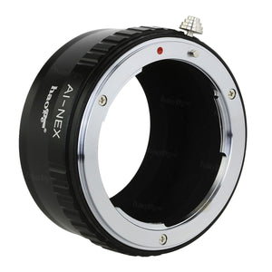 Haoge Lens Mount Adapter for Nikon AI Mount Lens to Sony E-mount NEX Camera such as NEX-3, NEX-5, NEX-5N, NEX-7, NEX-7N, NEX-C3, NEX-F3, a6300, a6000, a5000, a3500, a3000, NEX-VG10, VG20