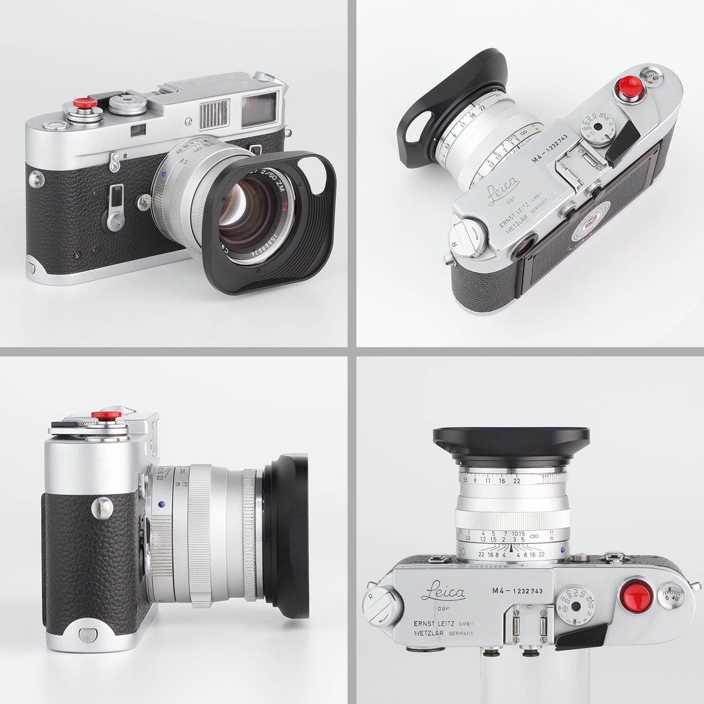 Haoge LH-ZV02P Lens Hood for Carl Zeiss Biogon T 2/35 35mm f2 ZM, C Biogon T 2.8/35 35mm f2.8 ZM, Planar T 2/50 50mm f2 ZM; Voigtlander NOKTON Classic 35mm f1.4 I＆II VM, 40mm f1.4 VM ,Voigtlander Nokton Vintage Line 50mm f/1.5 Aspherical II VM Lens
