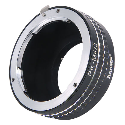 Haoge Manual Lens Mount Adapter for Pentax K PK Mount Lens to Olympus and Panasonic Micro Four Thirds MFT M4/3 M43 Mount Camera