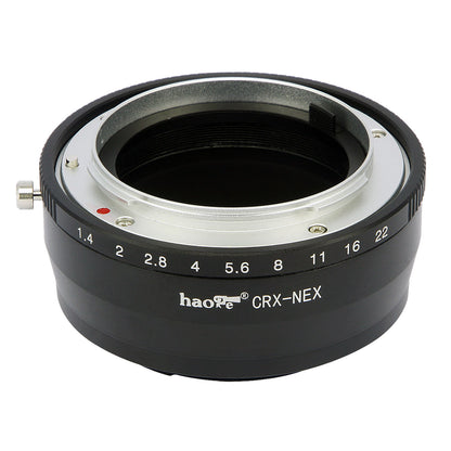 Haoge Manual Lens Adapter for Contarex CRX Mount Lens to Sony E mount NEX Camera as NEX-3, NEX-5, NEX-5N, NEX-7, NEX-7N, NEX-C3, NEX-F3, a6500, a6300, a6000, a5000, a3500, a3000, NEX-VG10, VG20