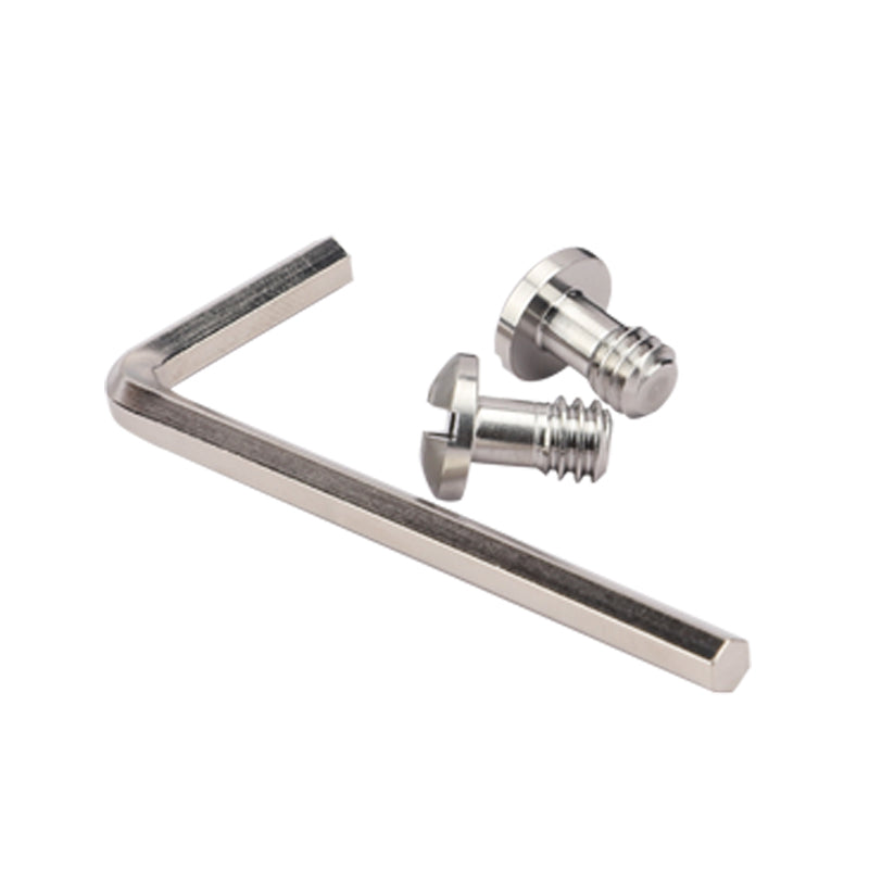 Haoge 1/4"-20 Stainless Steel Mounting Fixing Screw for Camera Tripod Monopod Quick Release Plate (Pack of 2)