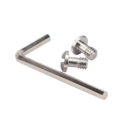 Haoge 1/4"-20 Stainless Steel Mounting Fixing Screw for Camera Tripod Monopod Quick Release Plate (Pack of 2)
