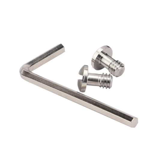Haoge 1/4"-20 Stainless Steel Mounting Fixing Screw for Camera Tripod Monopod Quick Release Plate (Pack of 2)