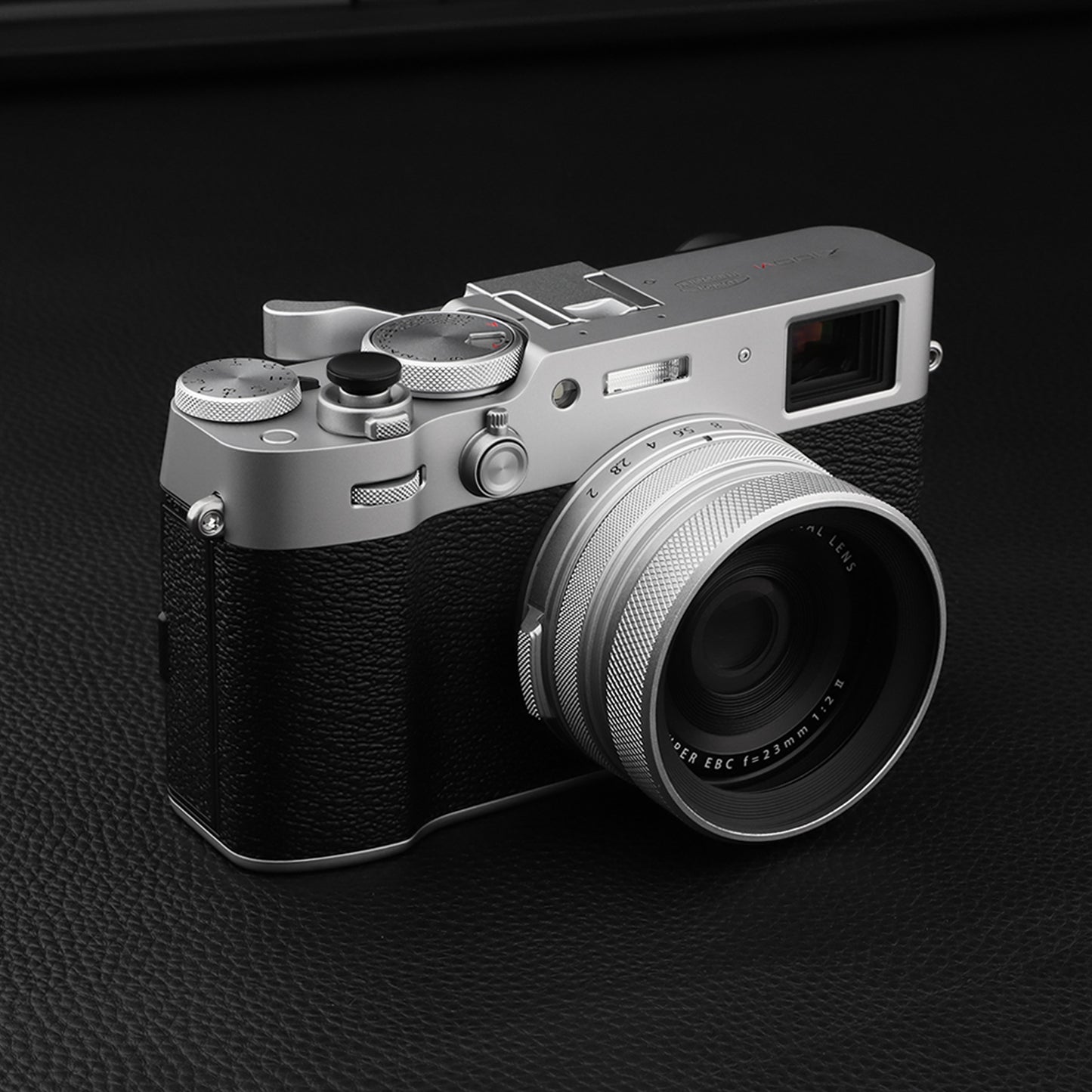Haoge Metall-Auslöseknopf für Nikon ZF Kameras, Fujifilm GFX100RF XE4 X-E5 X-T5 X-T4 X-T3 X-T50 X-T30II X-T30 X-Pro2 X-Pro3 X100T X100F X100V X100VI und Leica M1 M2 M3 M6 M7 M8 M9 M10 ME MP M9-P MA Q3 Q3-43 D-LUX 8, konkave Oberfläche, schwarz