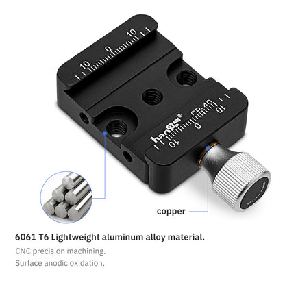 Haoge CP-40 DSLR and Mirrorless Quick Release Clamp for Arca-Type Standard Conversion Heighten riser Compatible with DJI Ronin S/SC ZHIYUN Crane Series Weebill S Gimbal Manfrotto Tripod Ball Head