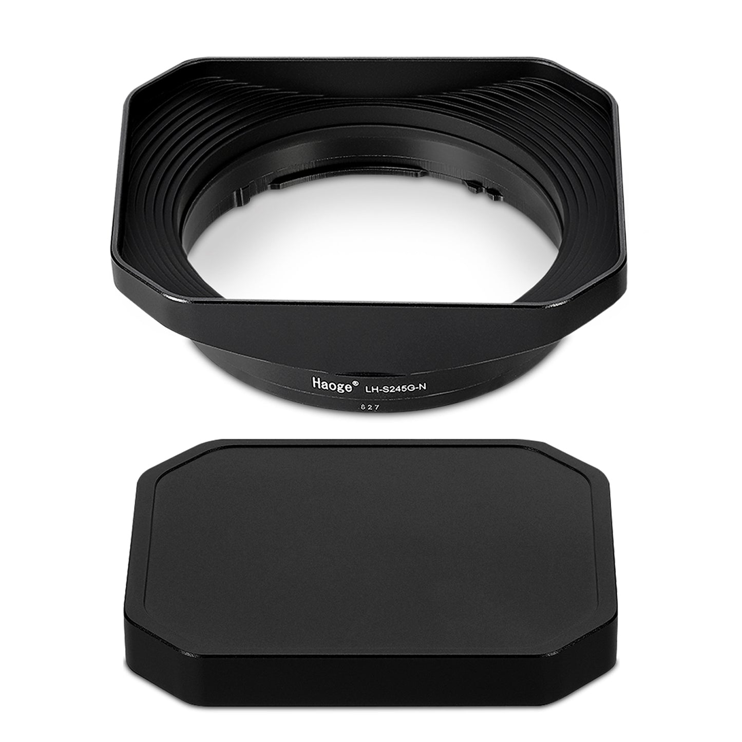 Haoge Metal Square Lens Hood for Sony FE 40mm F2.5 G FE 50mm F2.5 G FE 24mm F2.8 G Lens Shade on Sony A7CII A7CR A7R4 and Sony RX1RIII/RX1M2/RX1R/RX1 Camera Bayonet  Mount LH-S245G-N