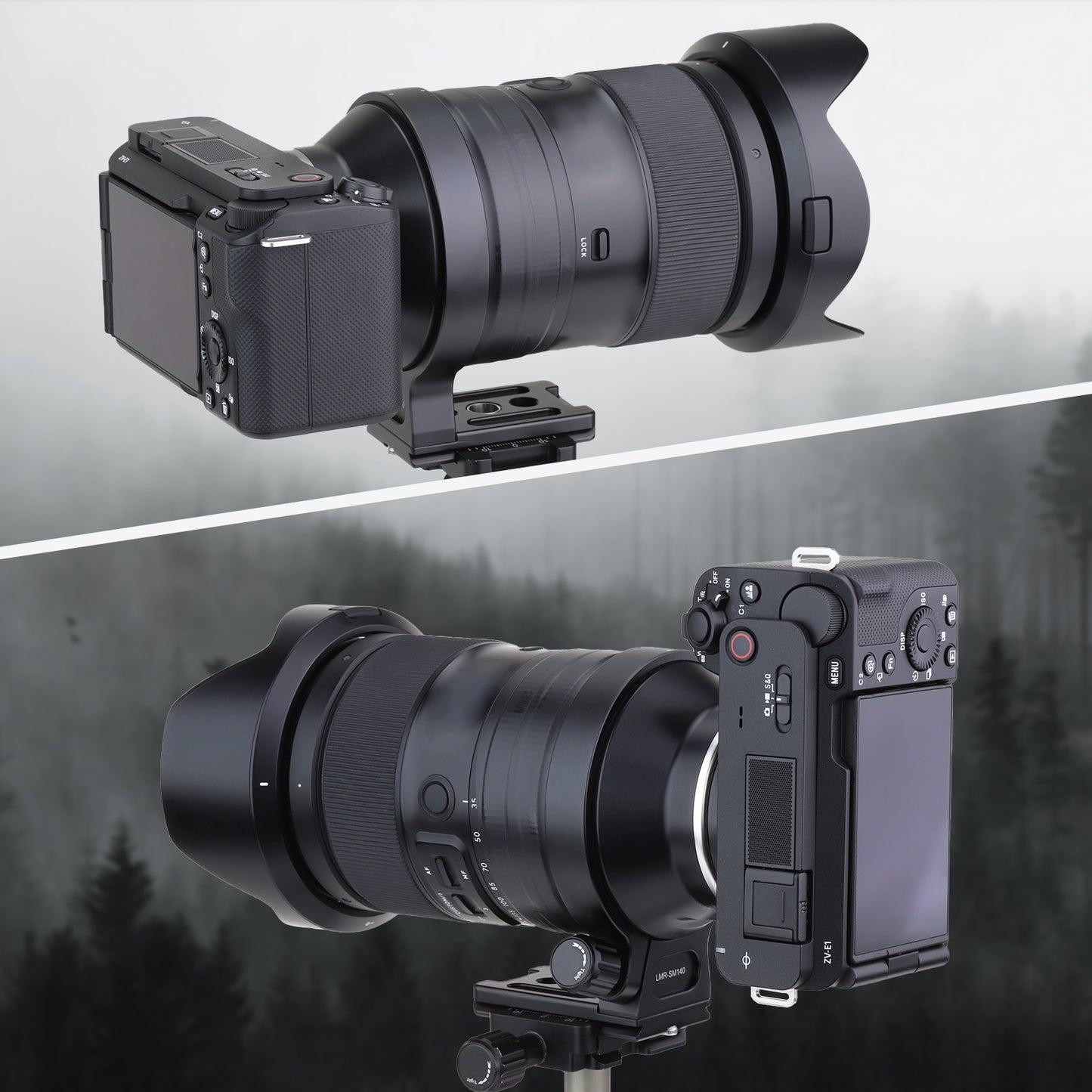 Haoge LMR-SM140 Tripod Lens Mount Ring Collar Replacement Foot Tripod Mount Ring Stand Base for Tamron 35-150mm F/2-2.8 Di III VXD A058 Lens built-in Arca Type Quick Release Plate Replace