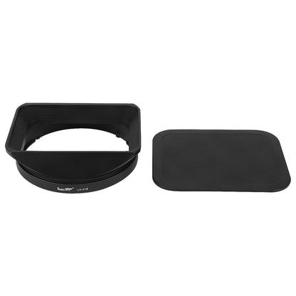 Haoge Plastic Lens Hood On Front Cap Cover for Haoge LH-X18 LH-E245 LH-B72T LH-B77T LH-G65 LH-S85B LH-S20B LH-S24B LH-S27B Lens Hood
