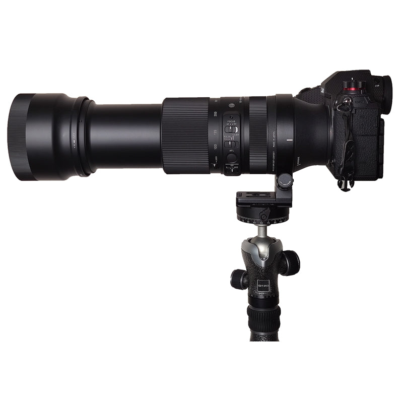 Haoge LMR-SM140S Objektivschelle, Ersatzfuß für Stativringe, passend für Sigma 100-400mm F5-6.3 DG DN OS Objektiv mit Sony E-, L- und X-Mount sowie integrierter Arca-Swiss-Schnellwechselplatte 
