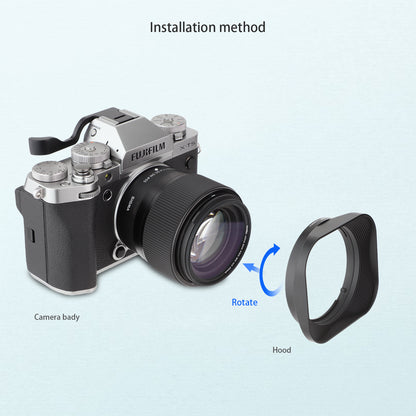 Haoge LH-PN425 Bayonet Square Metal Lens Hood for Sigma 45mm F2.8 DG DN,17mm F4,24mm F3.5 and 90mm F2.8 DG DN | Contemporary Lens