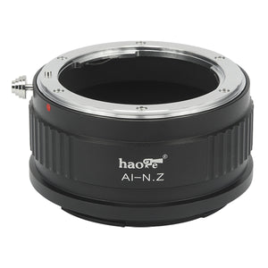 Haoge Manual Lens Mount Adapter for Nikon Nikkor F / AI / AIS / D Lens to Nikon Z Mount Camera Such as Z6 Z7