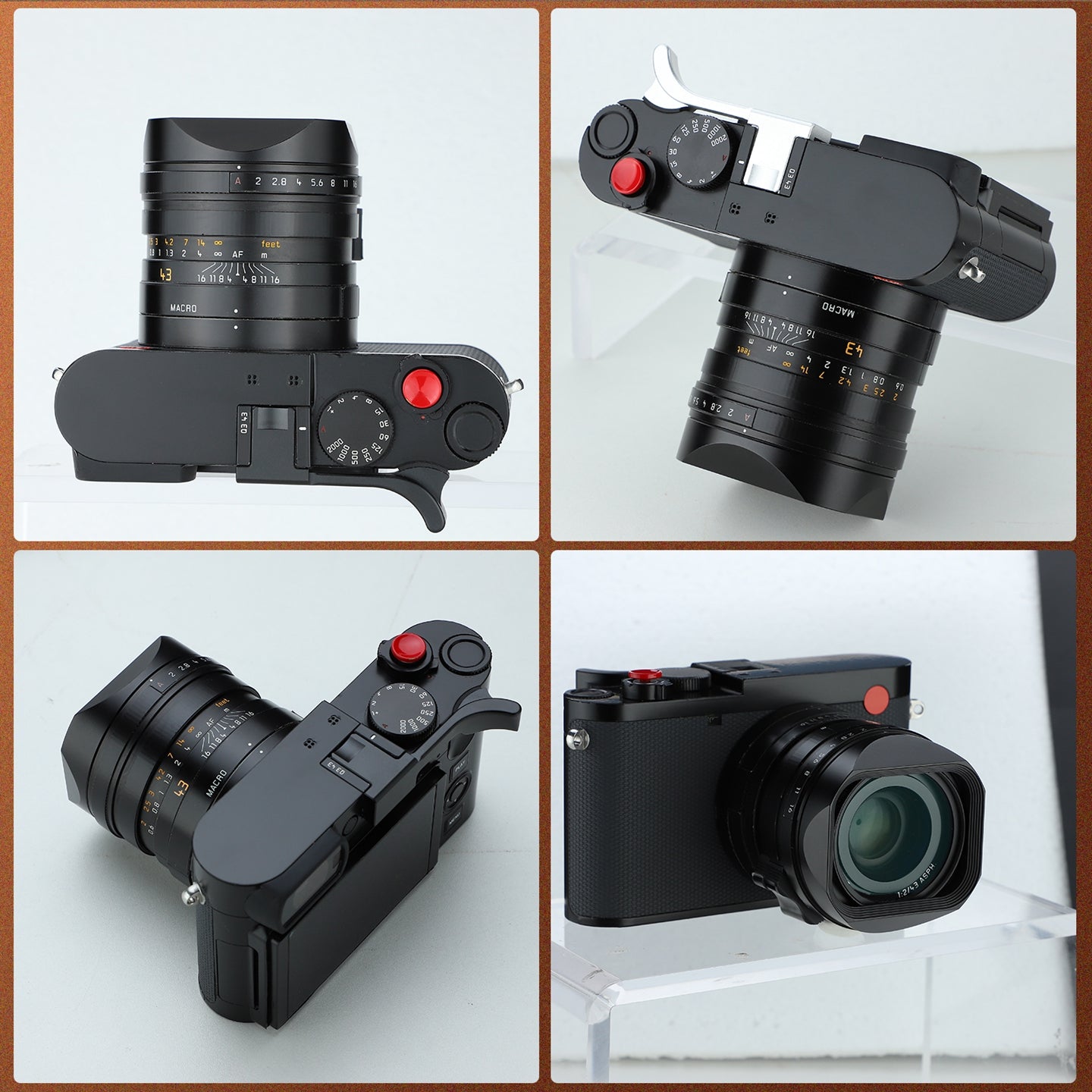 Haoge Metal Square Lens Hood for Leica Q3-28 Q2 Q QP TYP116 Camera Accessories Ultra Slim Screw-in Design 49mm UV Compatible LH-LQ343-13N