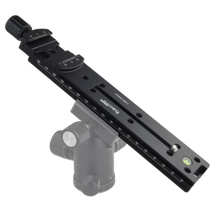 Haoge 200mm Nodal Slide Double Dovetail Focusing Rail Plate with Metal Quick Release Clamp for Camera Panoramic Panorama Close Up Macro Shoot fit Arca Swiss RRS Benro Kirk