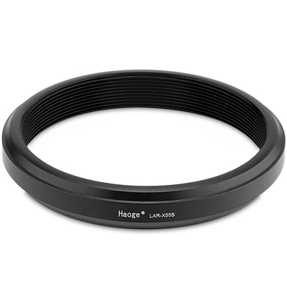 Haoge 49mm Lens UV Filter Adapter Ring for Fujifilm Fujinon X100VI X100V Camera fit 49mm UV CPL ND Filter Fit Original Lens Cap Black LAR-X55B