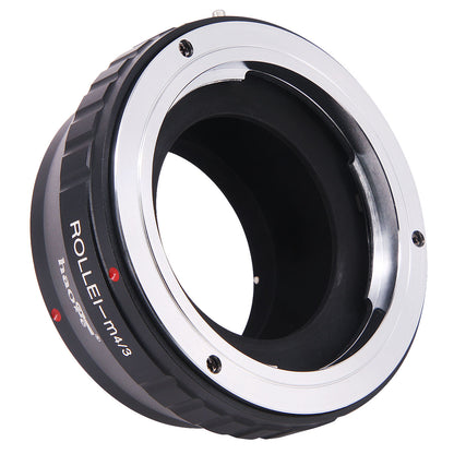 Haoge Manual Lens Mount Adapter for Rollei 35 SL35 QBM Quick Bayonet Mount Lens to Olympus and Panasonic Micro Four Thirds MFT M4/3 M43 Mount Camera