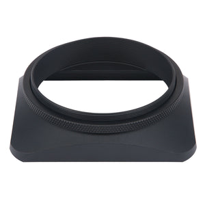 Haoge 62mm Square Metal Screw-in Mount Lens Hood Shade with Cap for Hasselblad XCD 45Pmm F/4 Lens