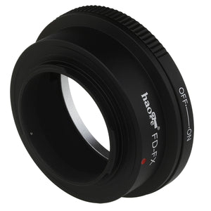 Haoge Lens Mount Adapter for Canon FD Lens to Fujifilm X-mount Camera such as X-A1, X-A2, X-A3, X-A10, X-E1, X-E2, X-E2s, X-M1, X-Pro1, X-Pro2, X-T1, X-T2, X-T10, X-T20