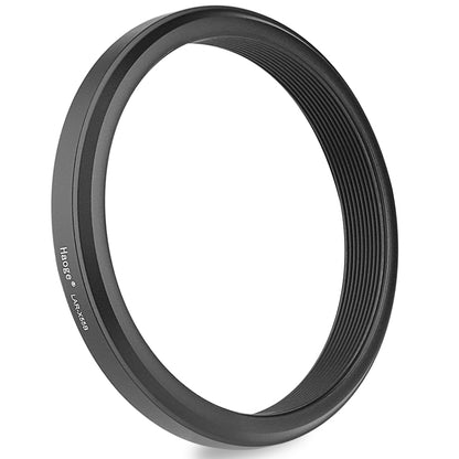 Haoge 49mm Lens UV Filter Adapter Ring for Fujifilm Fujinon X100VI X100V Camera fit 49mm UV CPL ND Filter Fit Original Lens Cap Black LAR-X55B