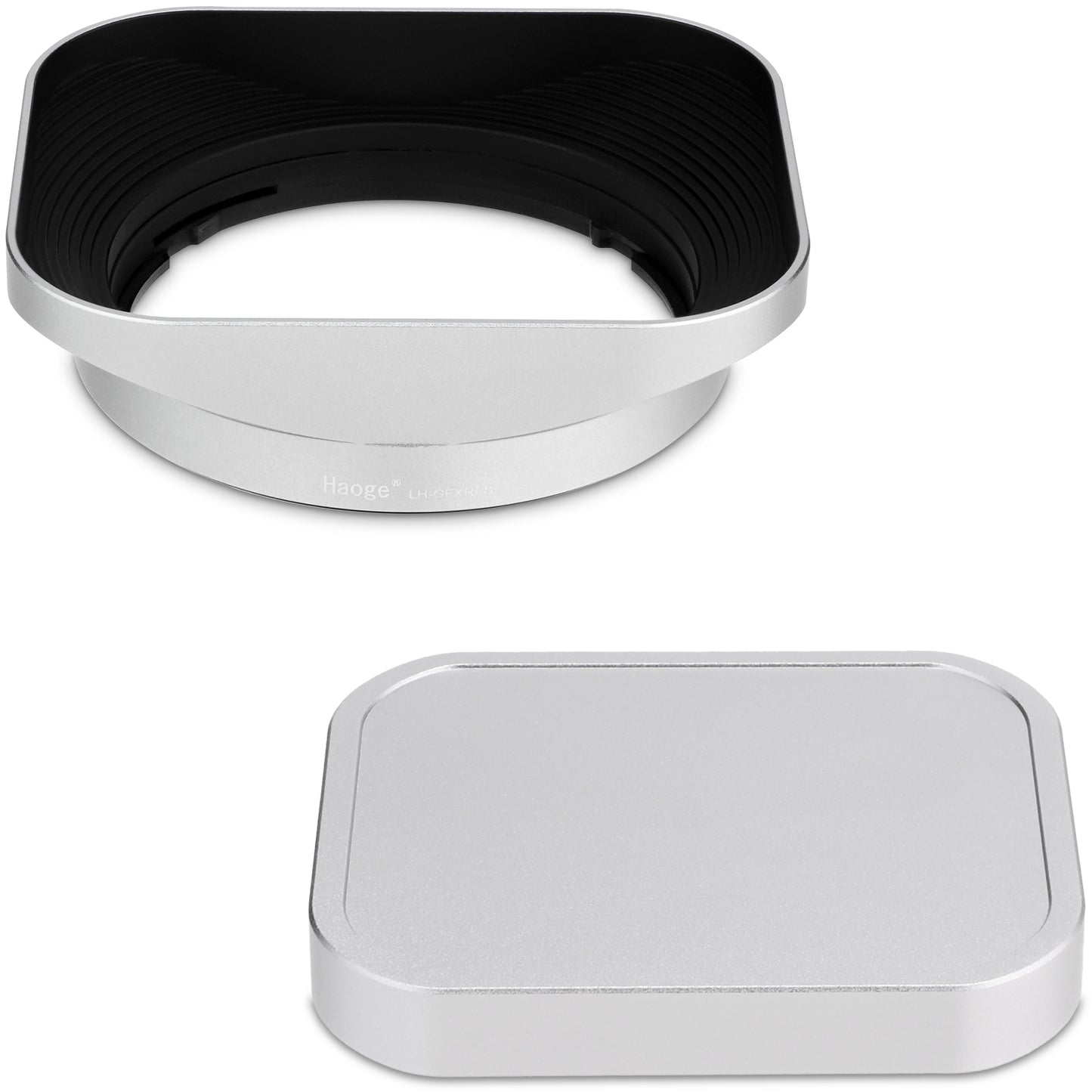 Haoge Cap-HG-58W Square Metal Cover Cap for Haoge Specific Square Lens Hood Silver