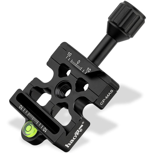 Haoge Screw Knob Quick Release QR Clamp Compatible with Bogen 3157N / Manfrotto 200PL-14 RC2 / Arca Swiss for Tripod Head