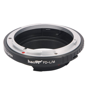 Haoge Lens Mount Adapter for Canon FD mount Lens to Leica M-mount Camera such as M240, M240P, M262, M3, M2, M1, M4, M5, CL, M6, MP, M7, M8, M9, M9-P, M Monochrom, M-E, M, M-P, M10, M-A